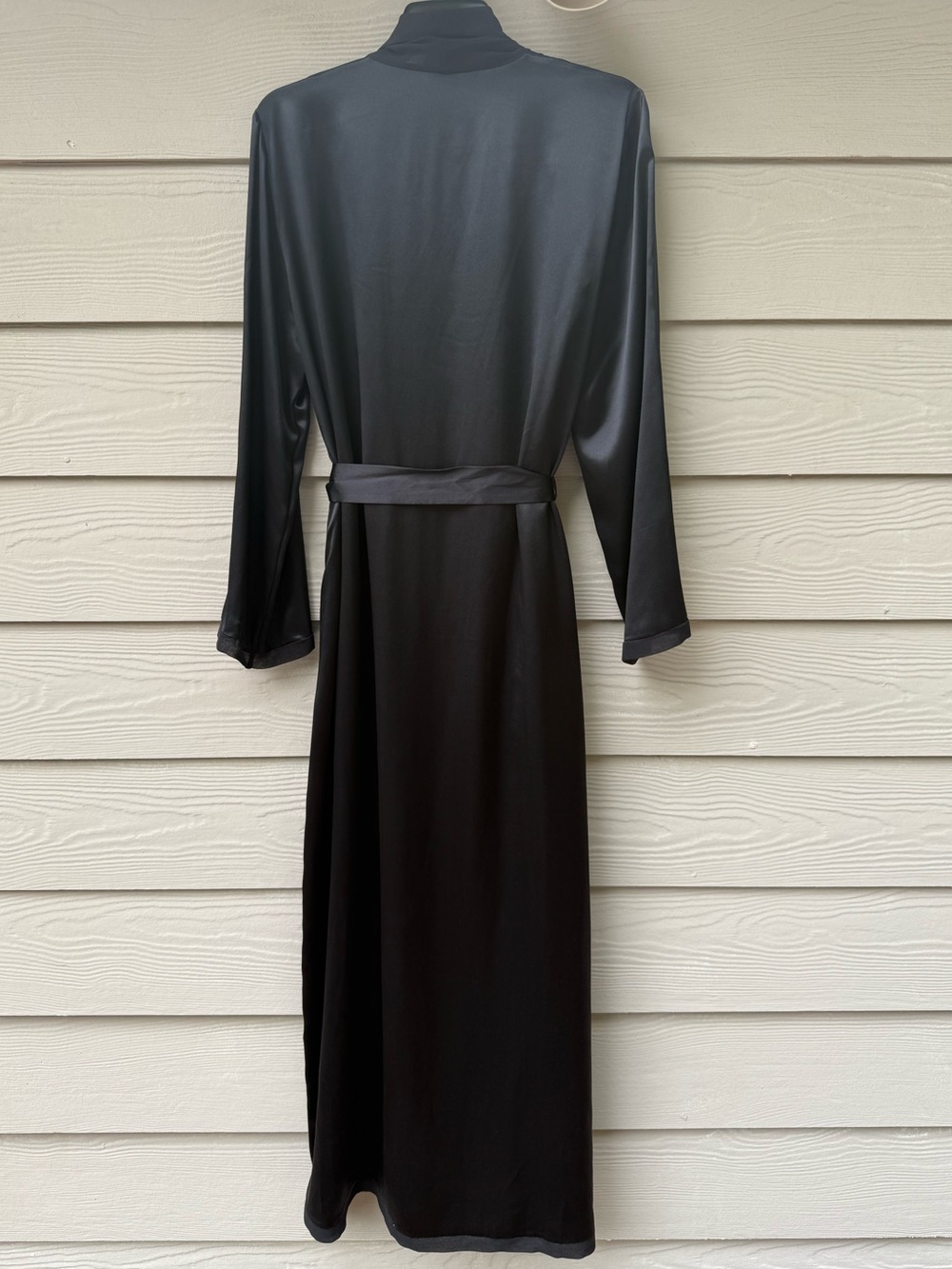 La Perla Silk Long Robe in Black - Picture 16 of 16